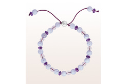 Armband Chalcedon, Amethyst