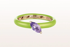 Ring Amethyst Emaille