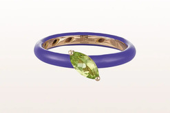 Ring Peridot Emaille