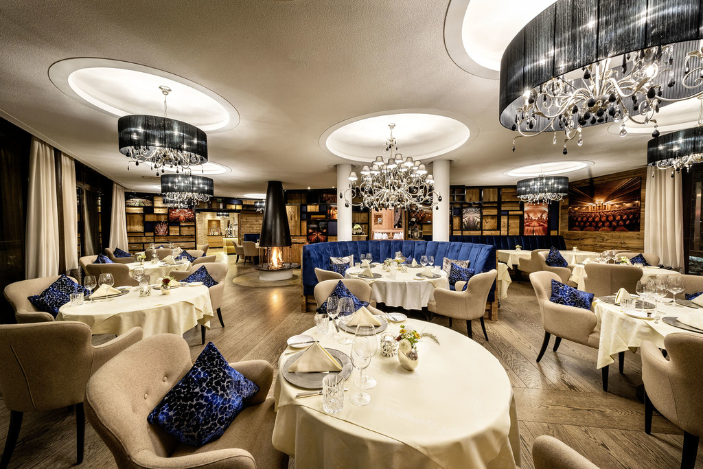 Restaurant "Der Runde Saal" im Romantik Hotel "Die Krone von Lech"